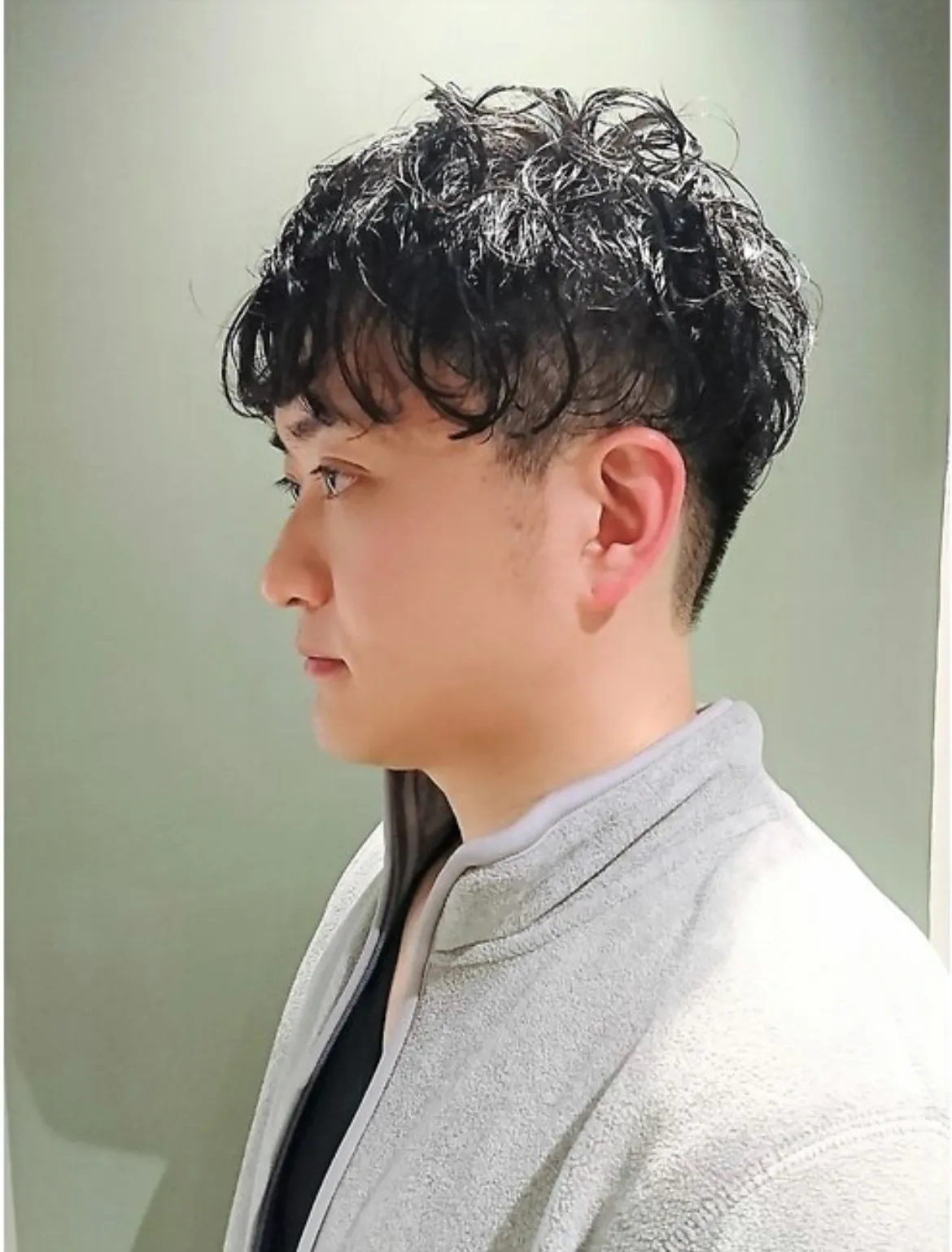 無造作パーマでメリハリショート