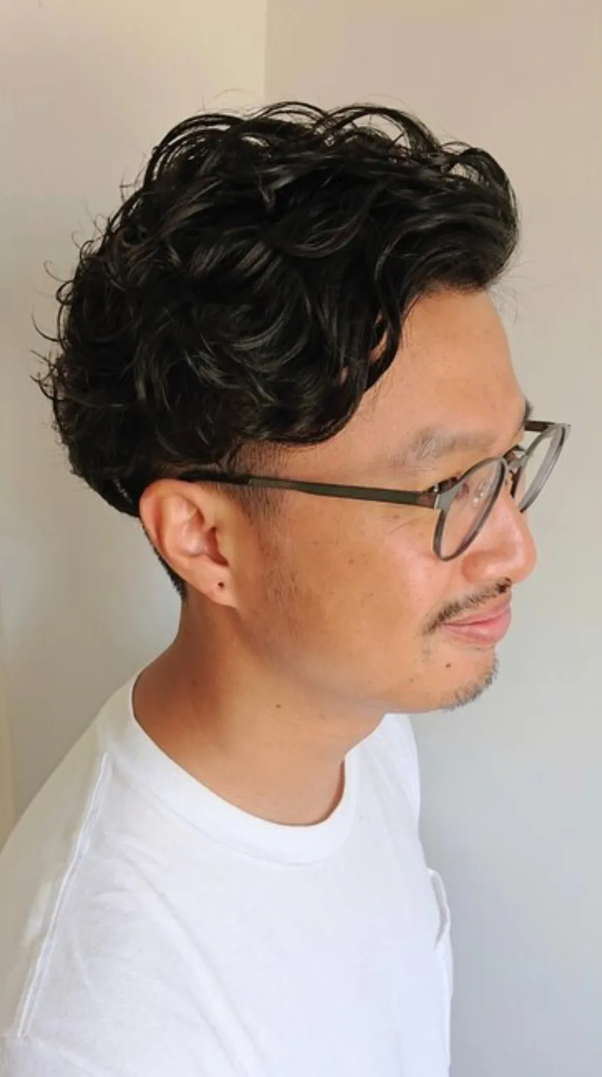 ツーブロック×パーマ