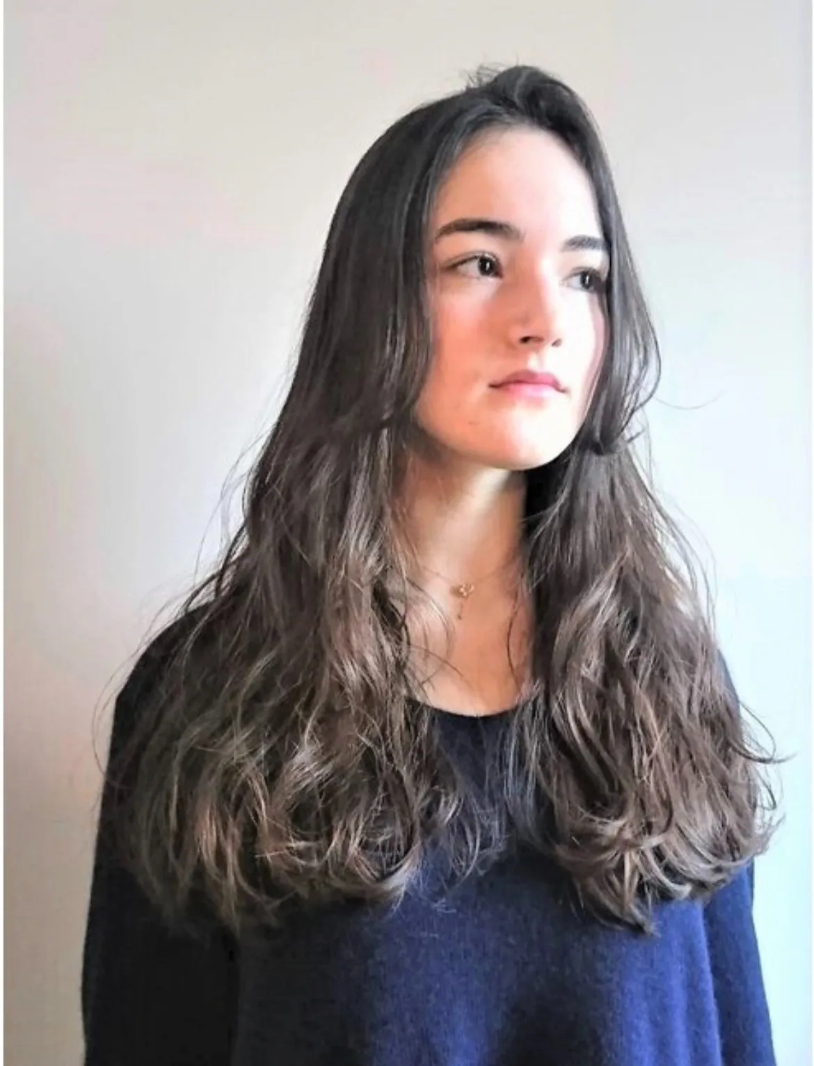 くせ毛風やわらかロング