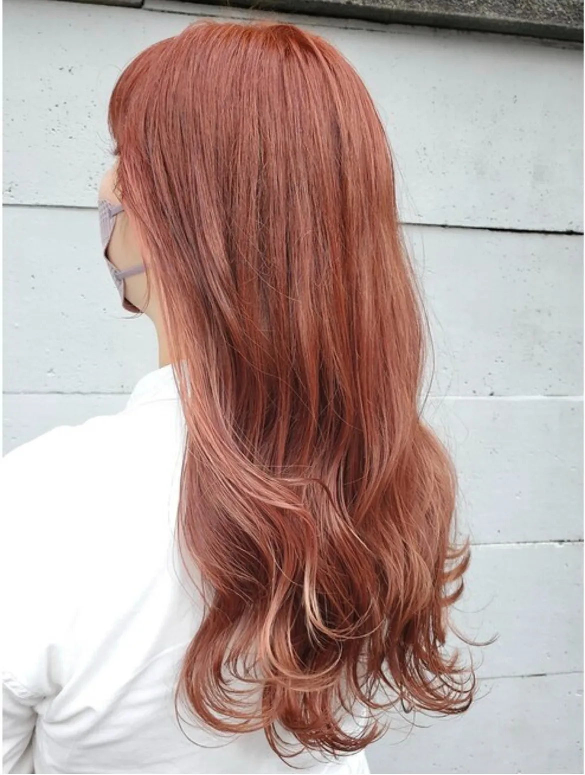 太めハイライト×ピンクベリーカラー